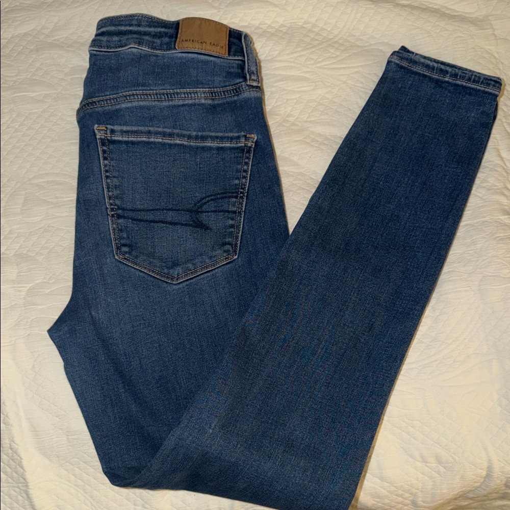 American Eagle Outfitters Dark Blue Skinny Jeans